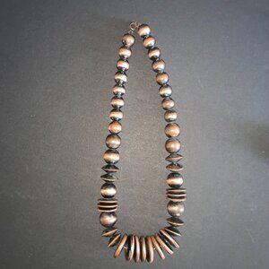 Bohemian Boho Bronze Beaded Necklace